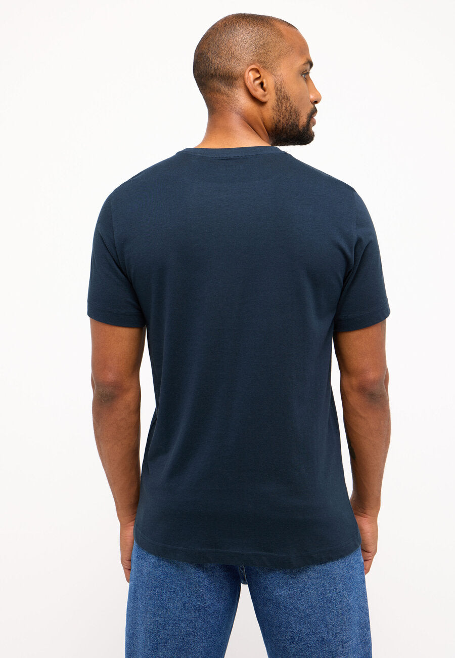 MĘSKA KOSZULKA MUSTANG T-shirt LOGO NADRUK Austin Carbon 1014695 4135