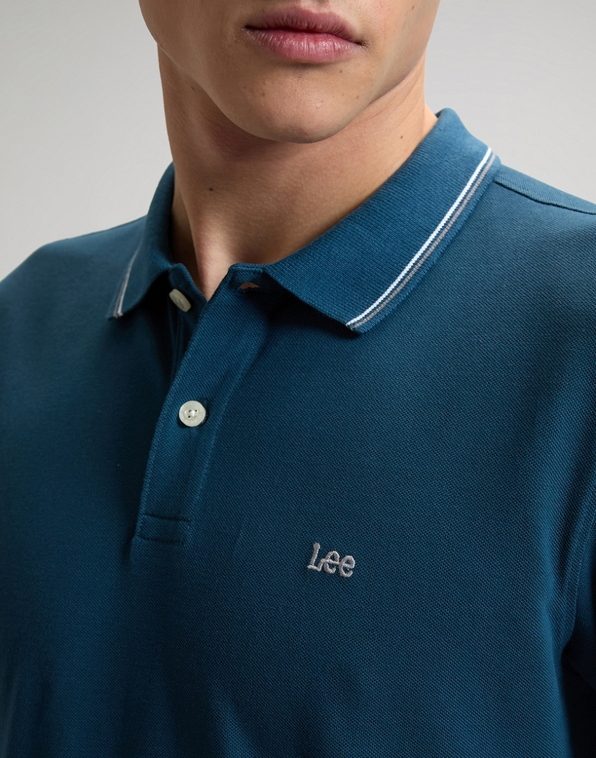 MĘSKA KOSZULKA POLO LEE PIQUE POLO ORION BLUE 112376503