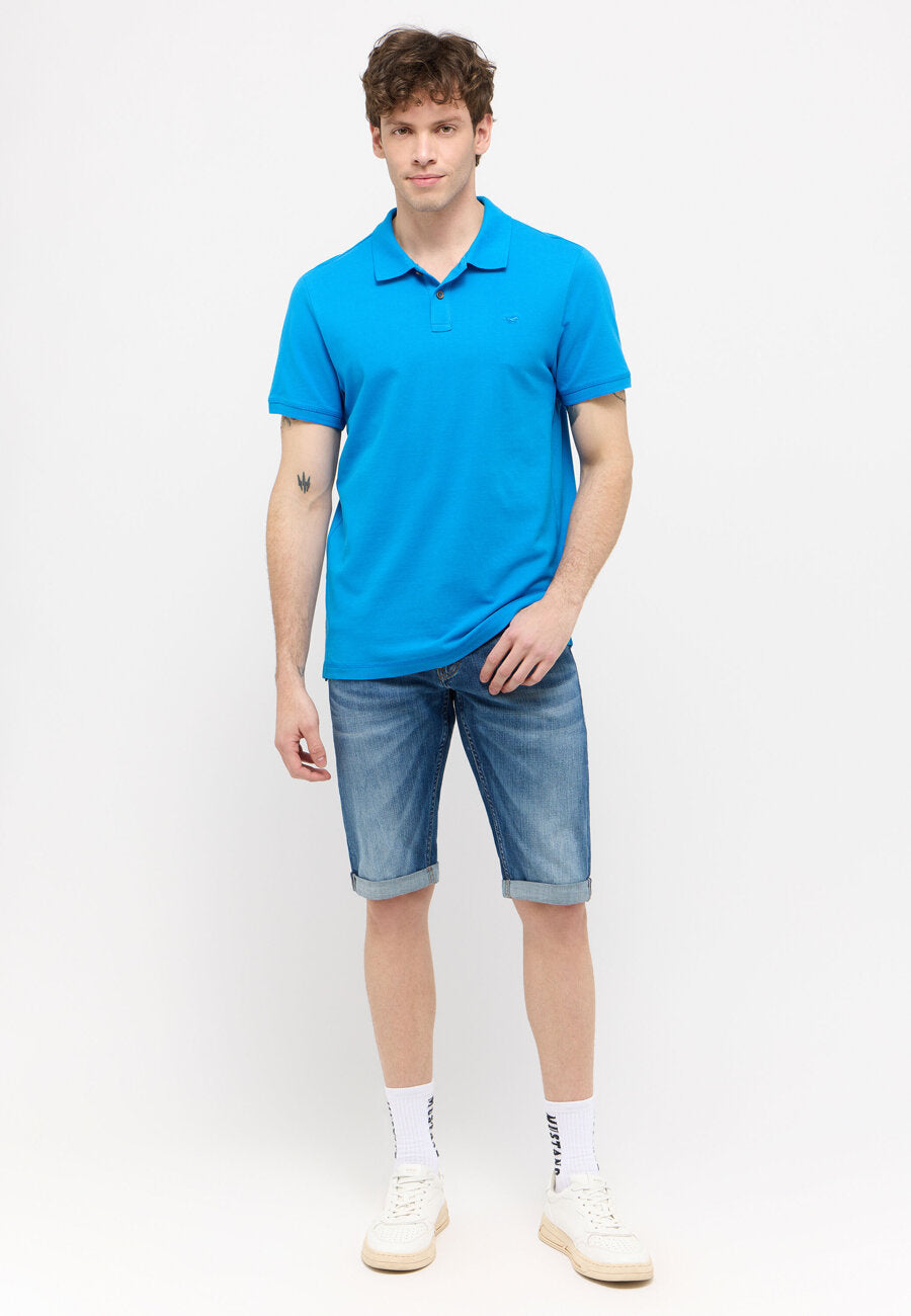 MĘSKA KOSZULKA POLO MUSTANG Palco French Blue 1015065 5177