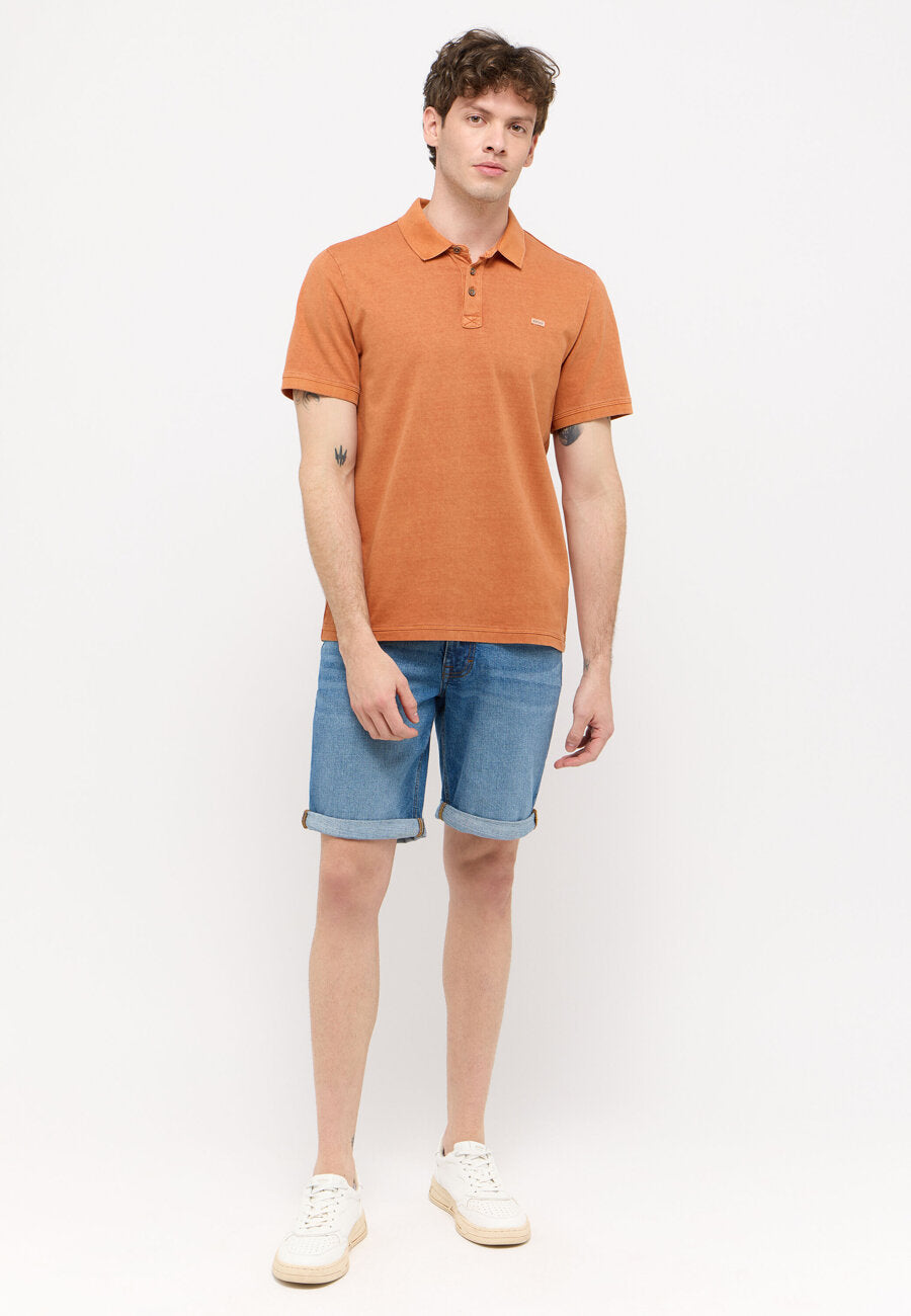 MĘSKA KOSZULKA POLO MUSTANG Palco Raw Sienna 1015066 7088