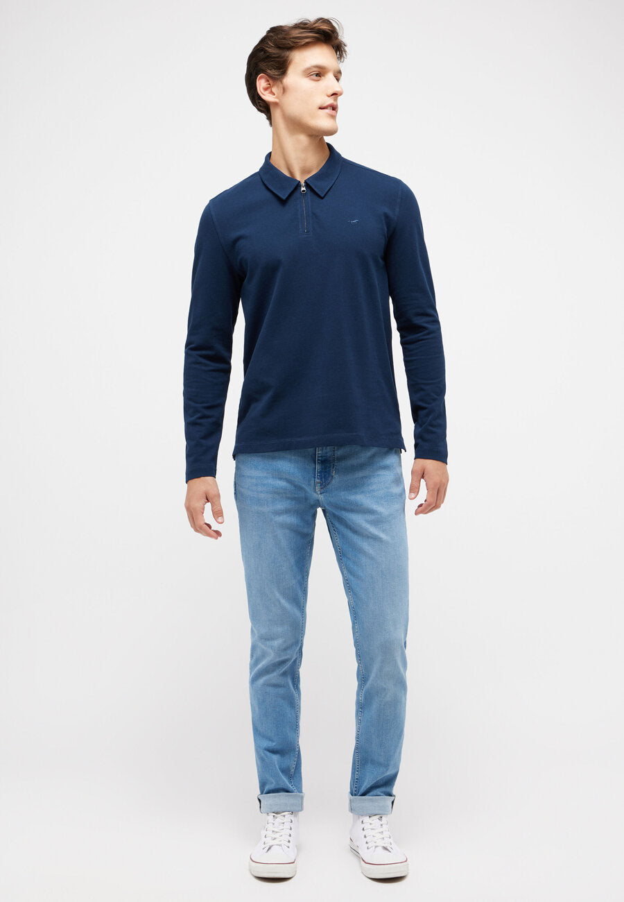 MĘSKA KOSZULKA POLO MUSTANG Portis Dress Blues 1014948 5334