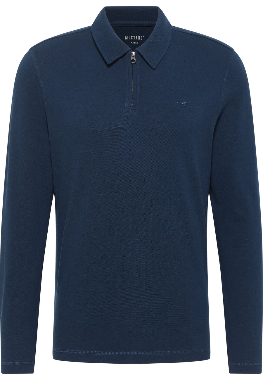 MĘSKA KOSZULKA POLO MUSTANG Portis Dress Blues 1014948 5334