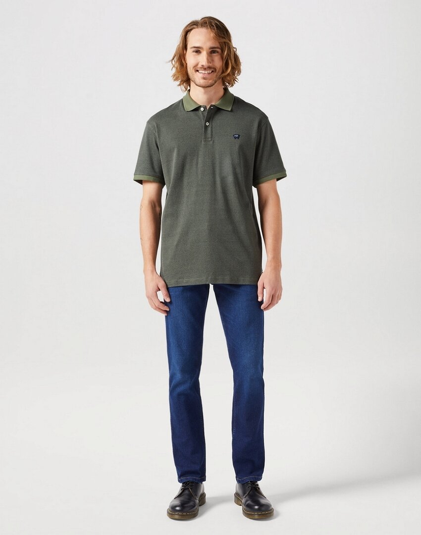 MĘSKA KOSZULKA POLO POLÓWKA WRANGLER POLO SHIRT DUSTY OLIVE 112350410 W709013993