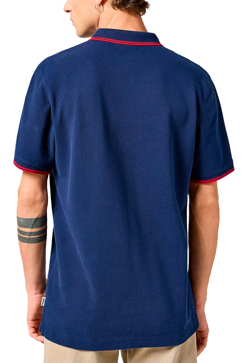 Męska Koszulka Polo Wrangler Polo Shirt Navy 112350403