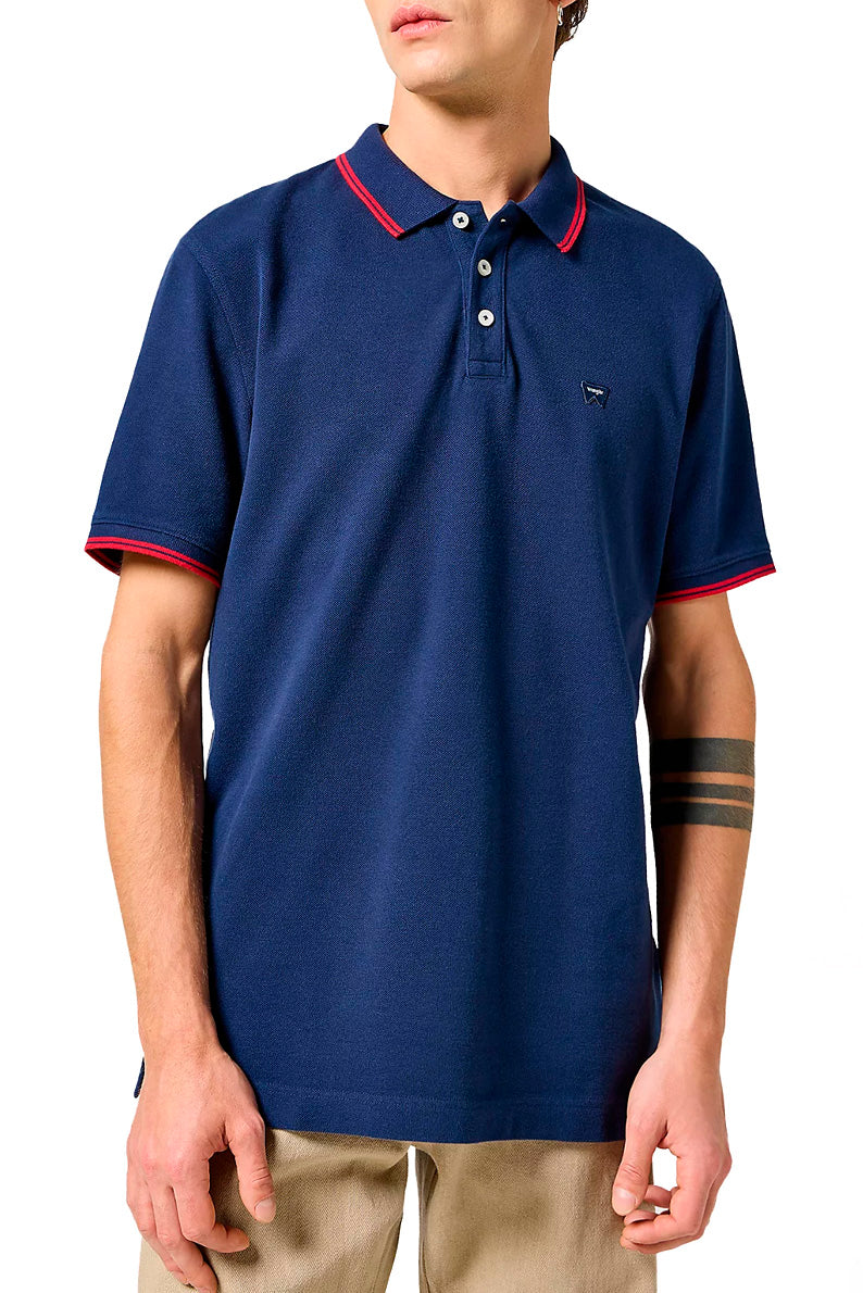 Męska Koszulka Polo Wrangler Polo Shirt Navy 112350403