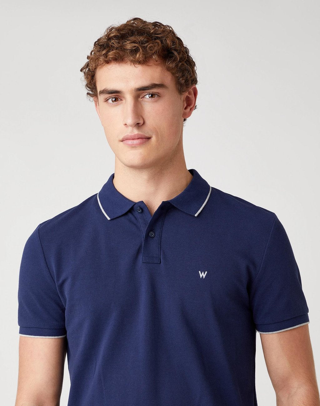 MĘSKA KOSZULKA POLO WRANGLER SS PIQUE POLO NAVY W7D5K4114 112131754