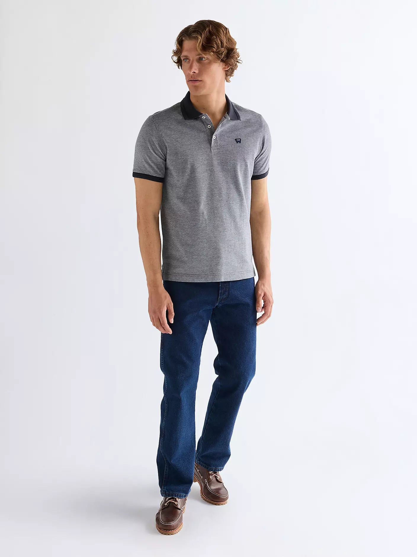 MESKA KOSZULKA REFINED POLO SHIRT DARK NAVY 112377997