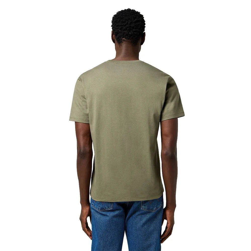 3PAK Męskie Koszulki Wrangler Tee White Olive Navy 112371483