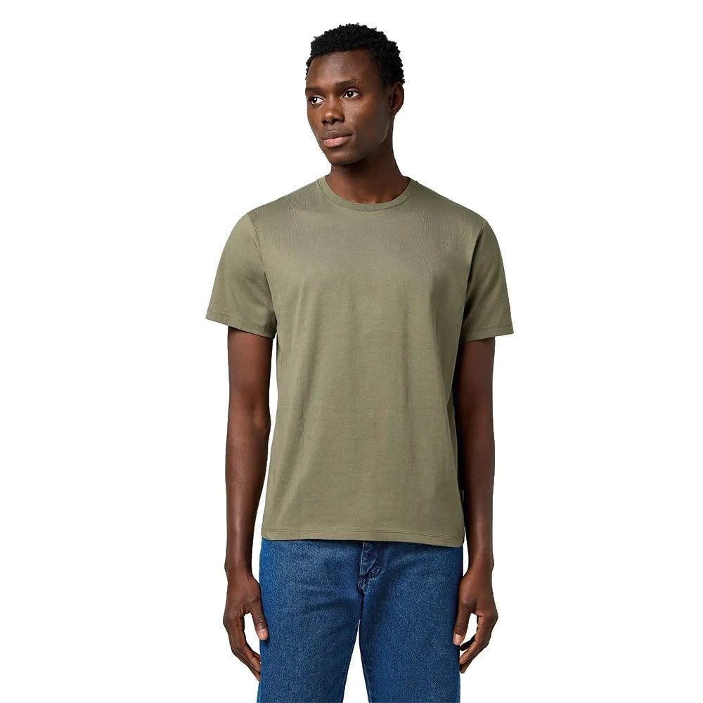 3PAK Męskie Koszulki Wrangler Tee White Olive Navy 112371483