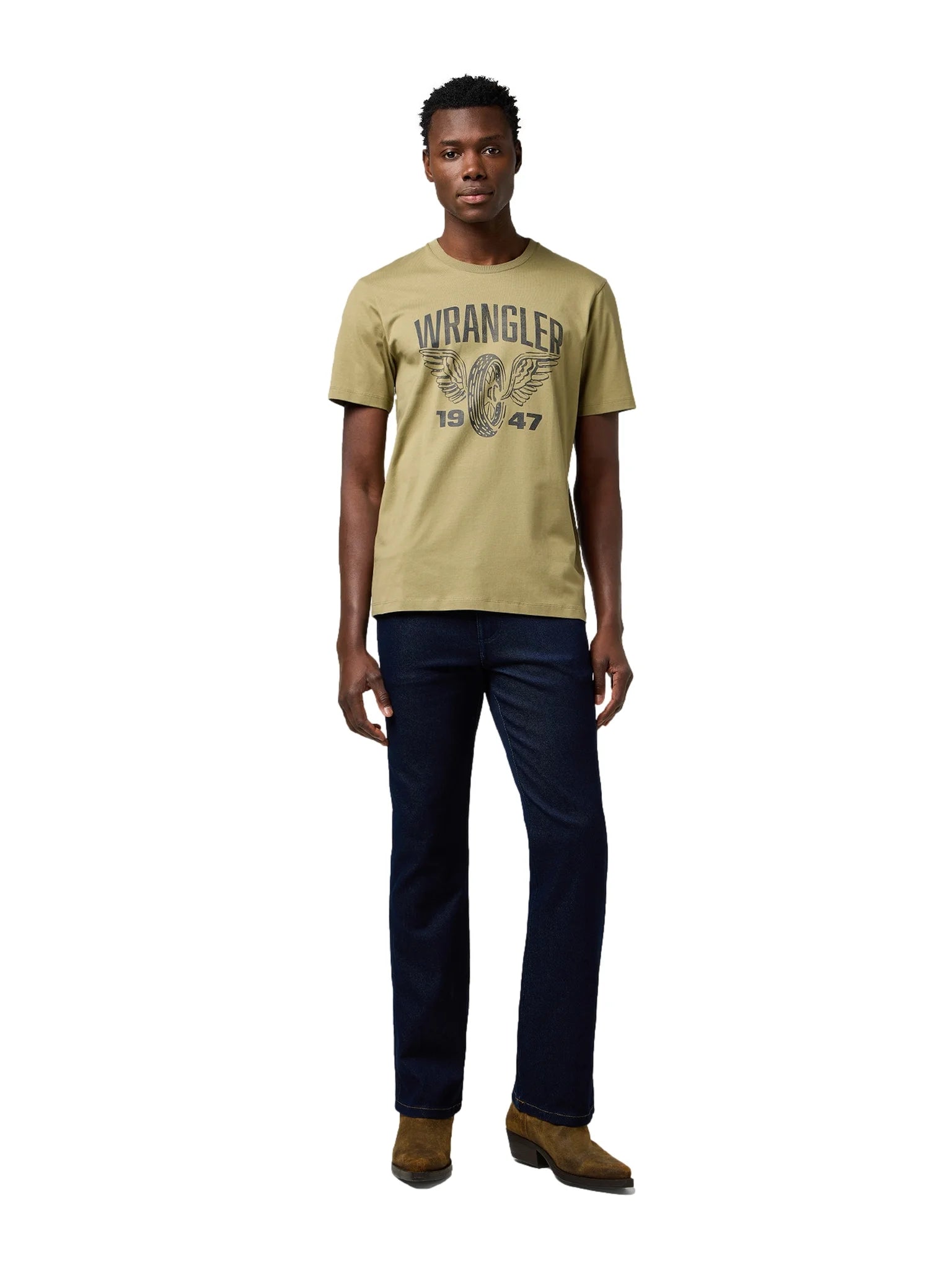 Męska Koszulka Wrangler Americana Tee Aloe 112371474