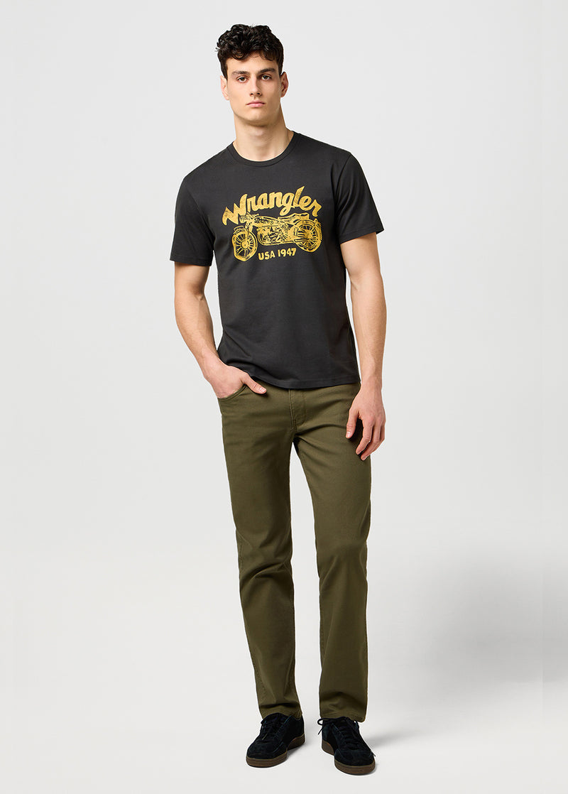 Meska Koszulka Wrangler Americana Tee Black 112371412