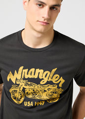 Meska Koszulka Wrangler Americana Tee Black 112371412