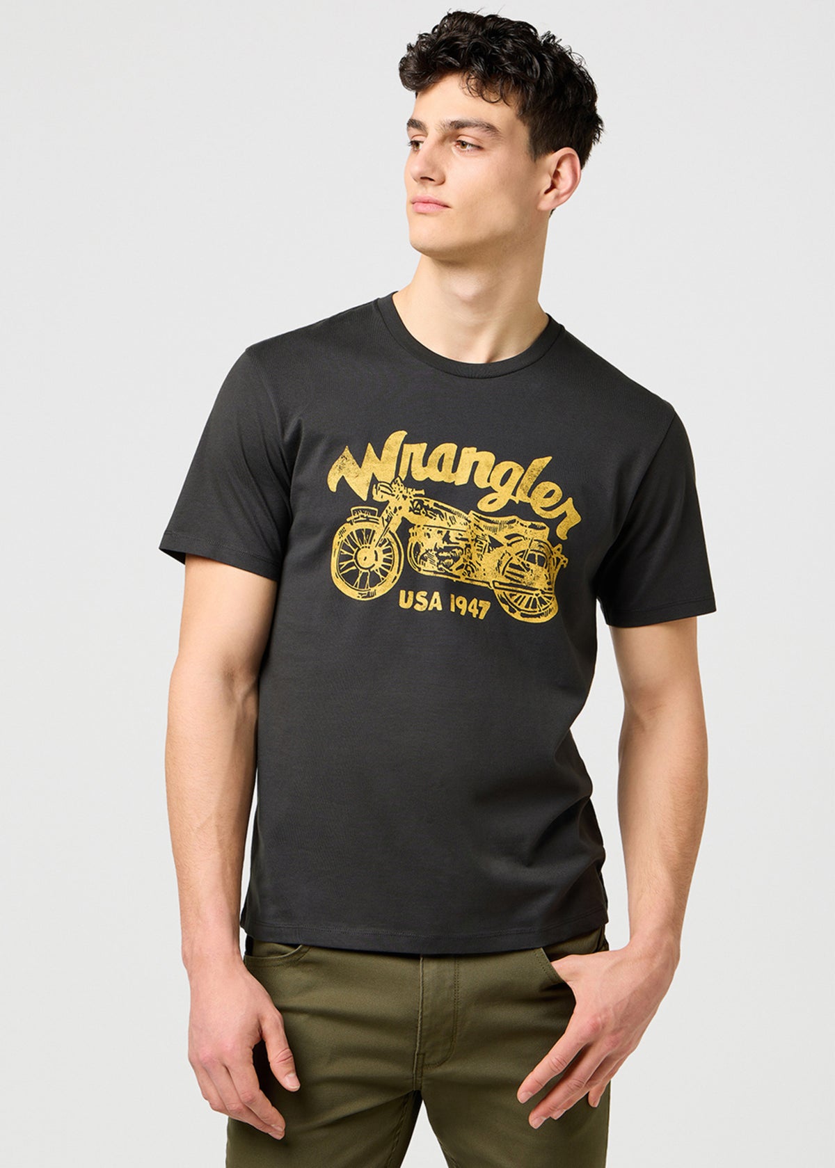 Meska Koszulka Wrangler Americana Tee Black 112371412