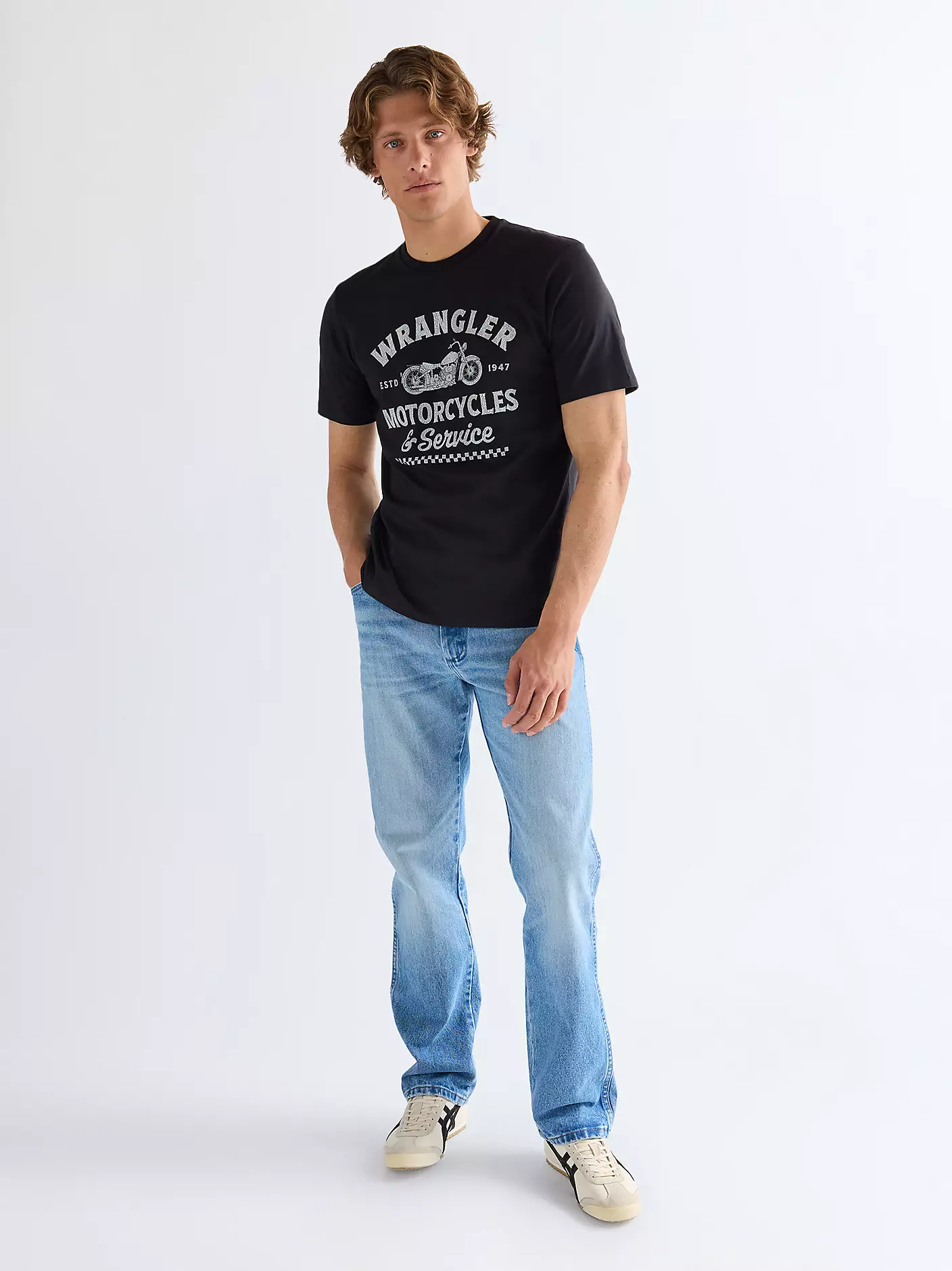 MĘSKA KOSZULKA WRANGLER AMERICANA TEE BLACK 112377950