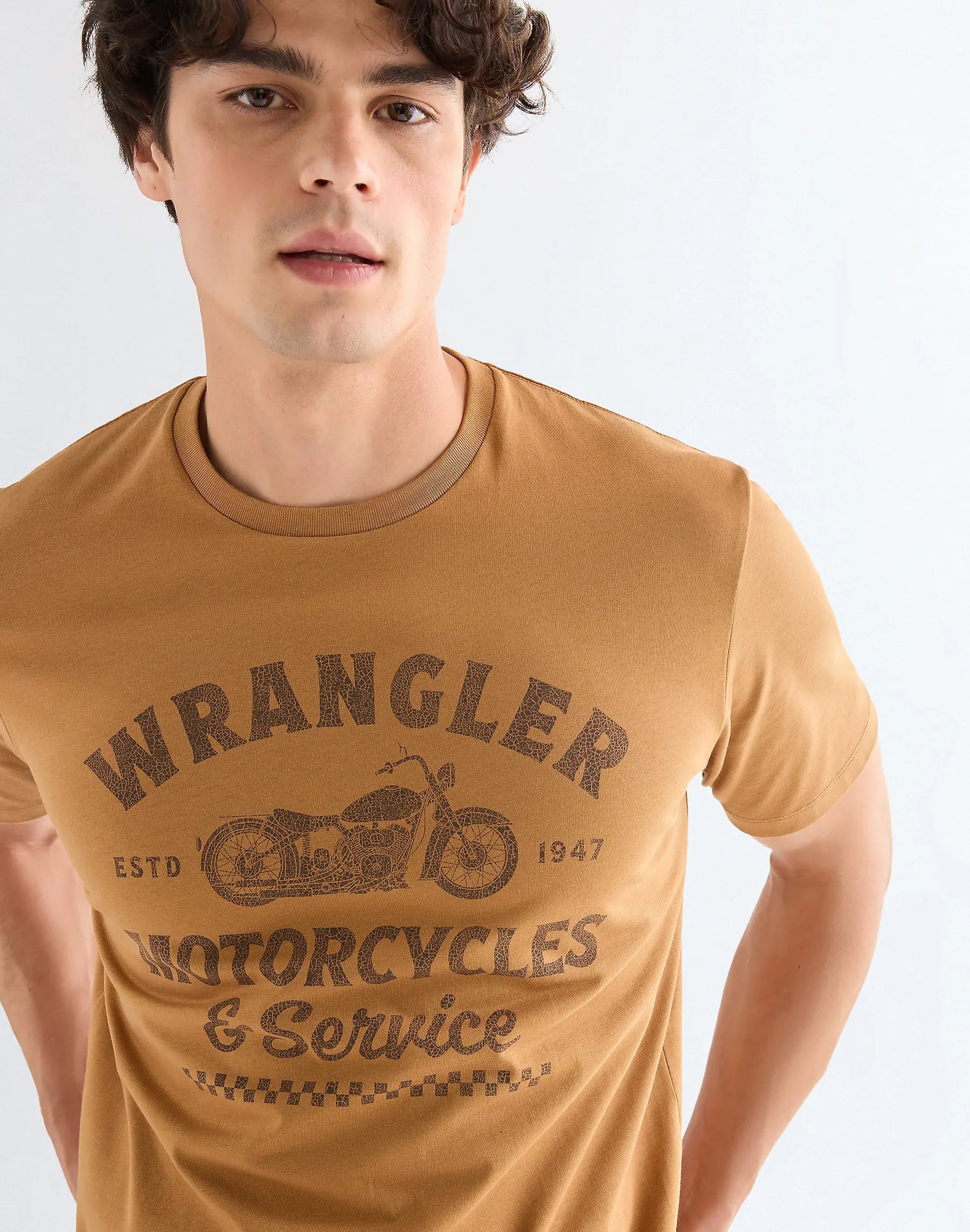 MESKA KOSZULKA WRANGLER AMERICANA TEE CHIPMUNK 112377952