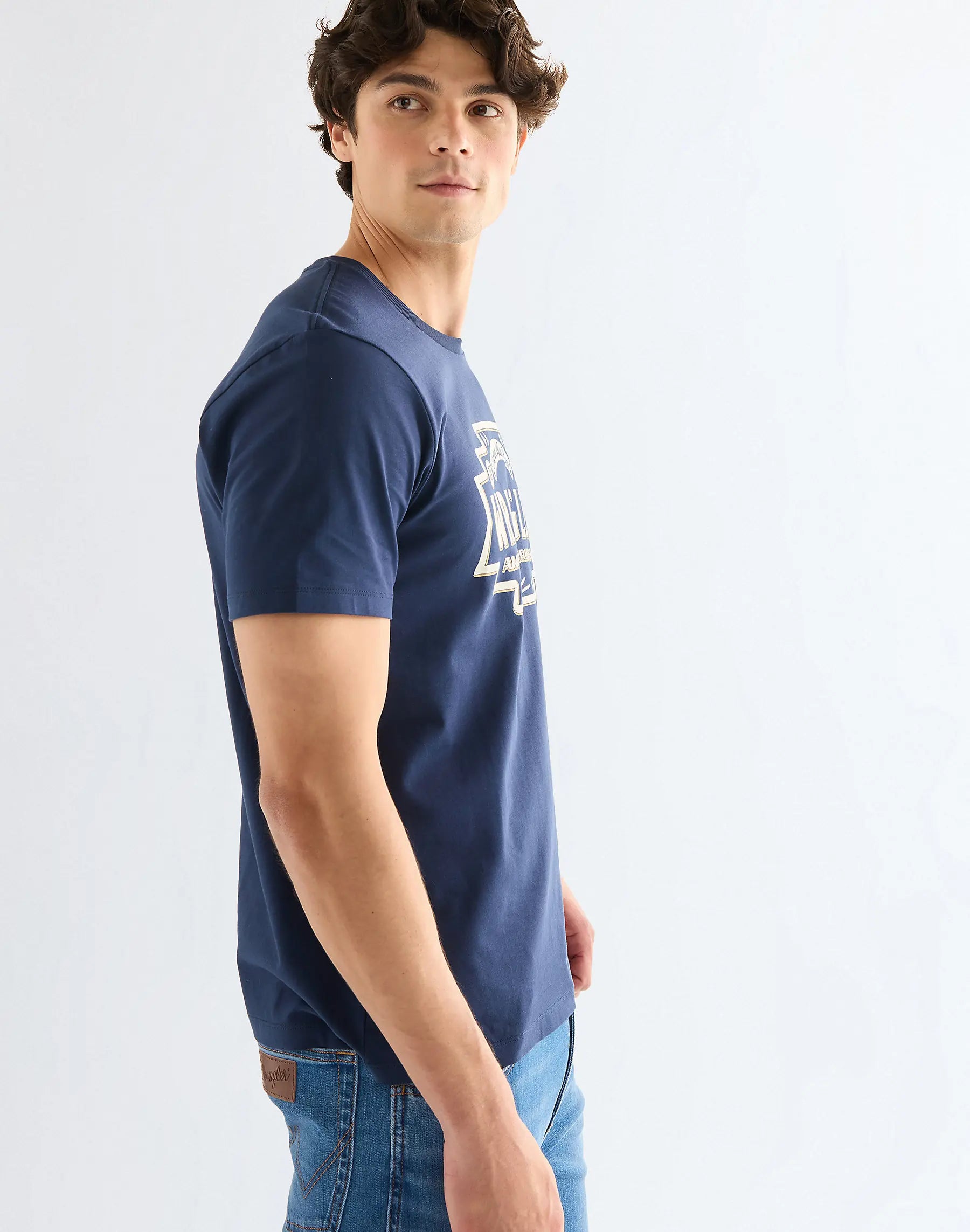 Męska Koszulka Wrangler Americana Tee Navy 112378425