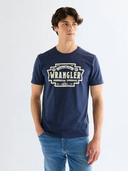 Męska Koszulka Wrangler Americana Tee Navy 112378425
