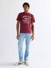 MESKA KOSZULKA WRANGLER AMERICANA TEE RUBY WINE 112377953