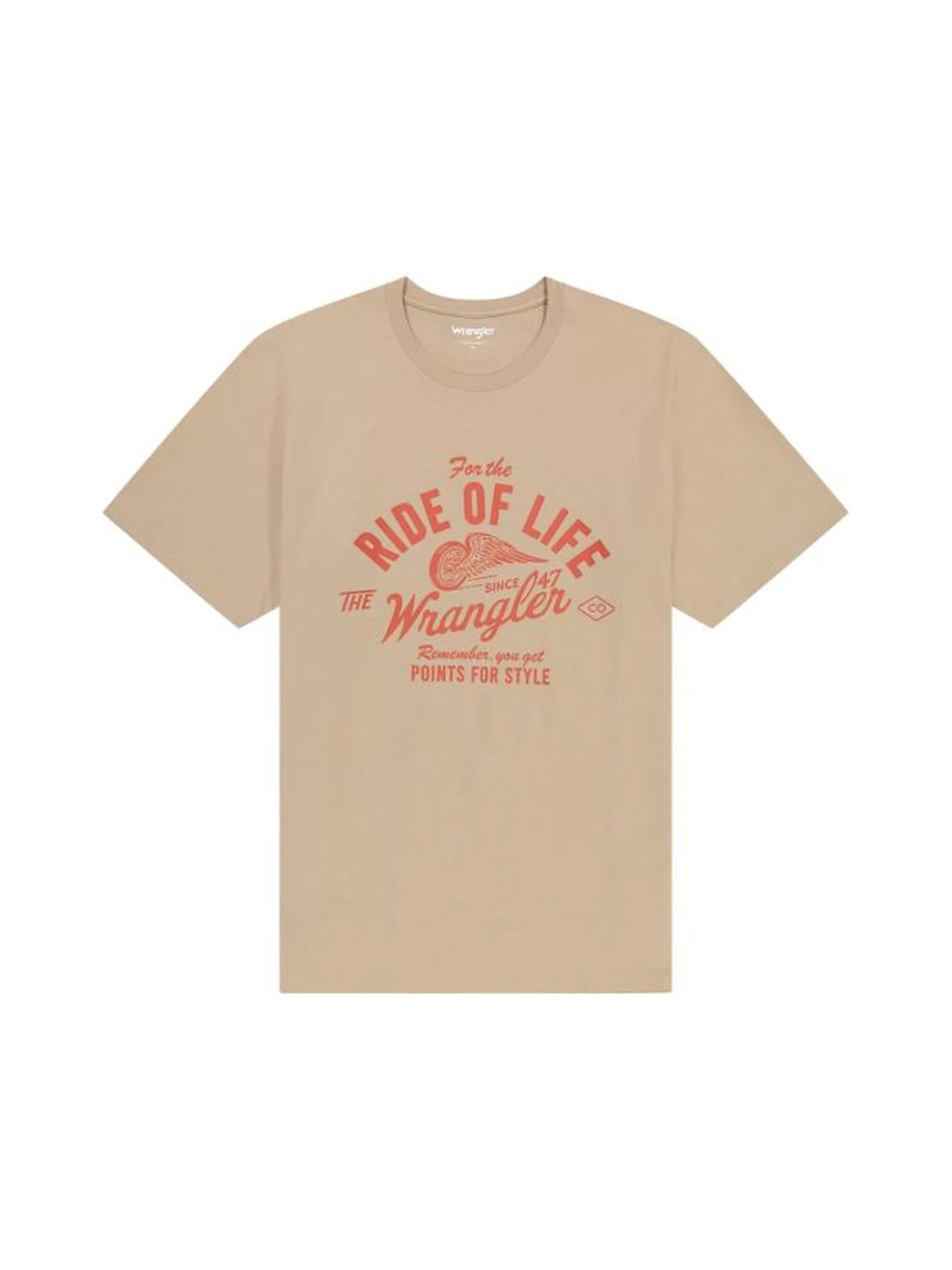Meska Koszulka Wrangler Americana Tee Timberwolf 112362788