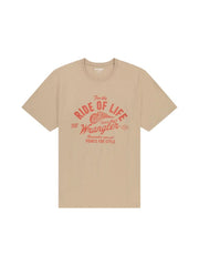 Meska Koszulka Wrangler Americana Tee Timberwolf 112362788