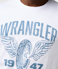 Męska Koszulka Wrangler Americana Tee Worn White 112371475