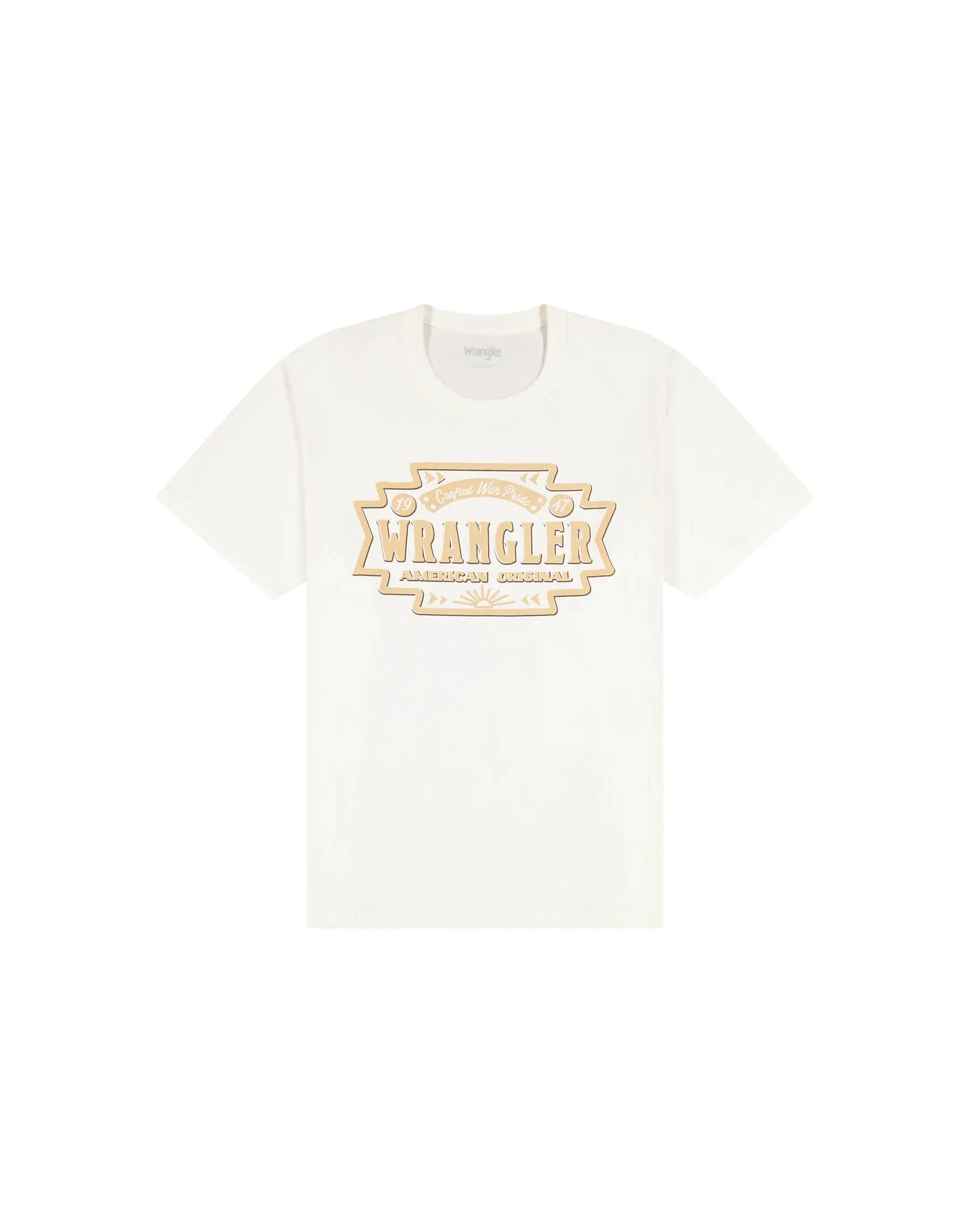 Męska Koszulka Wrangler Americana Tee Worn White 112378505