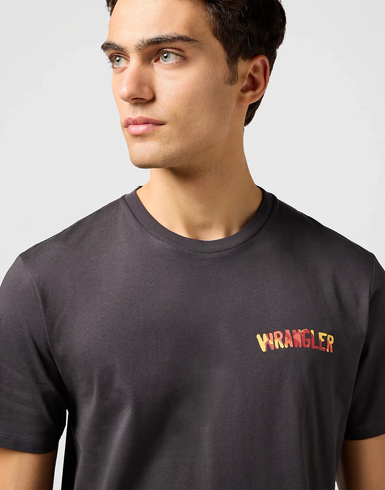 Męska Koszulka Wrangler Big Graphic Tee Faded Black 112362816