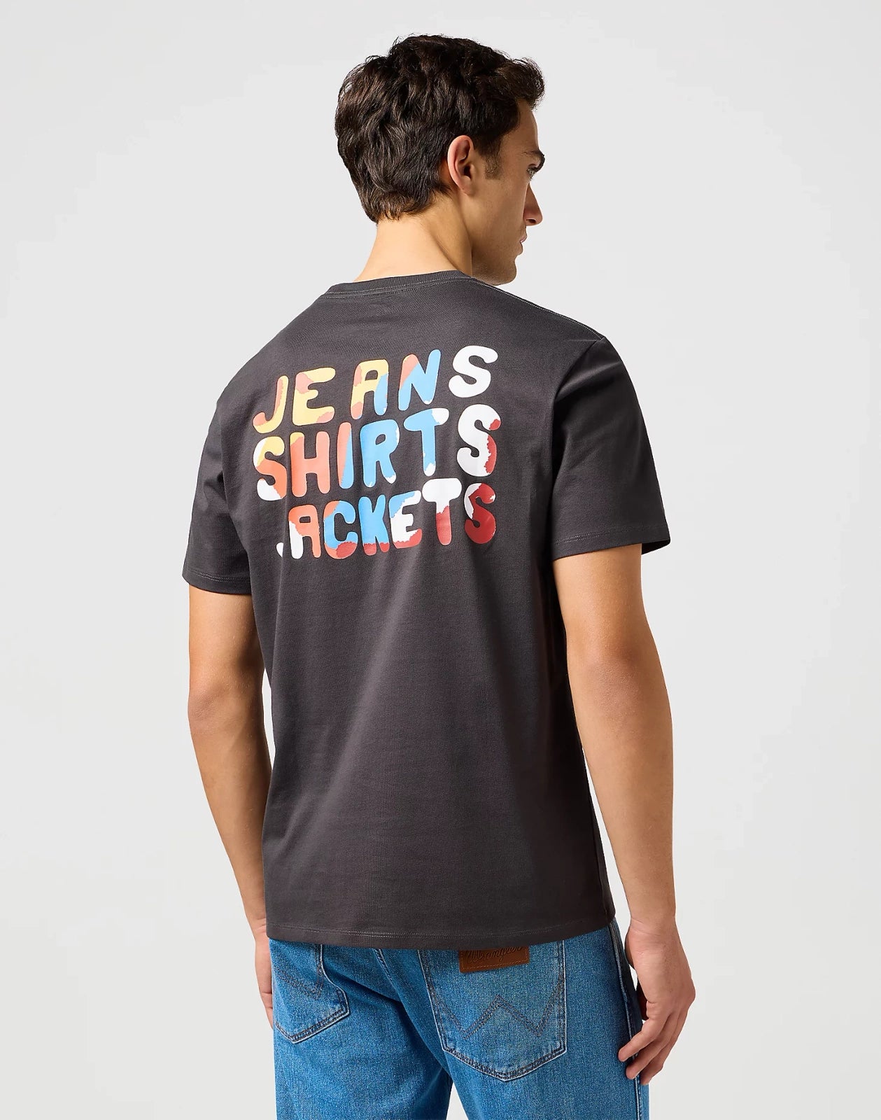 Męska Koszulka Wrangler Big Graphic Tee Faded Black 112362816