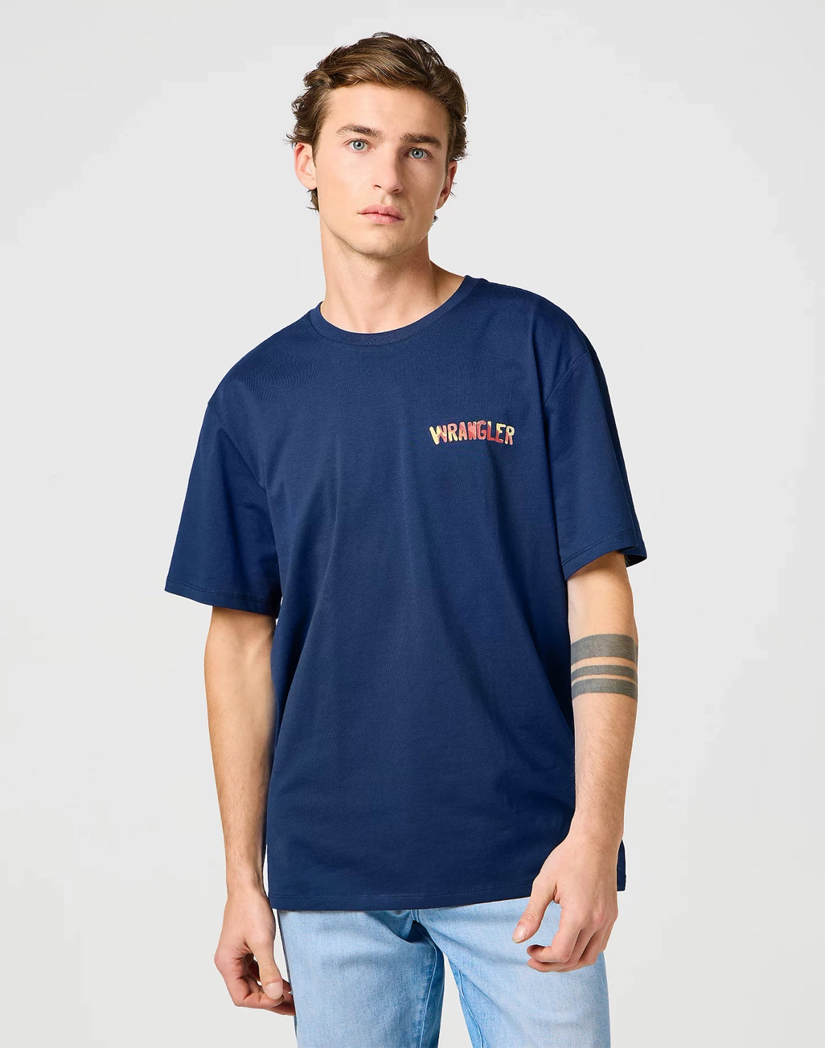 Męska Koszulka Wrangler Big Graphic Tee Navy 112362808