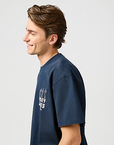 Meska Koszulka Wrangler CJ Graphic Tee Dark Navy 112362911