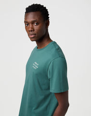 Meska Koszulka Wrangler Embroidery Tee Bistro Green 112371491