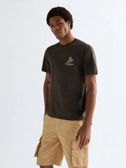 MESKA KOSZULKA WRANGLER EMBROIDERY TEE WREN 112377991