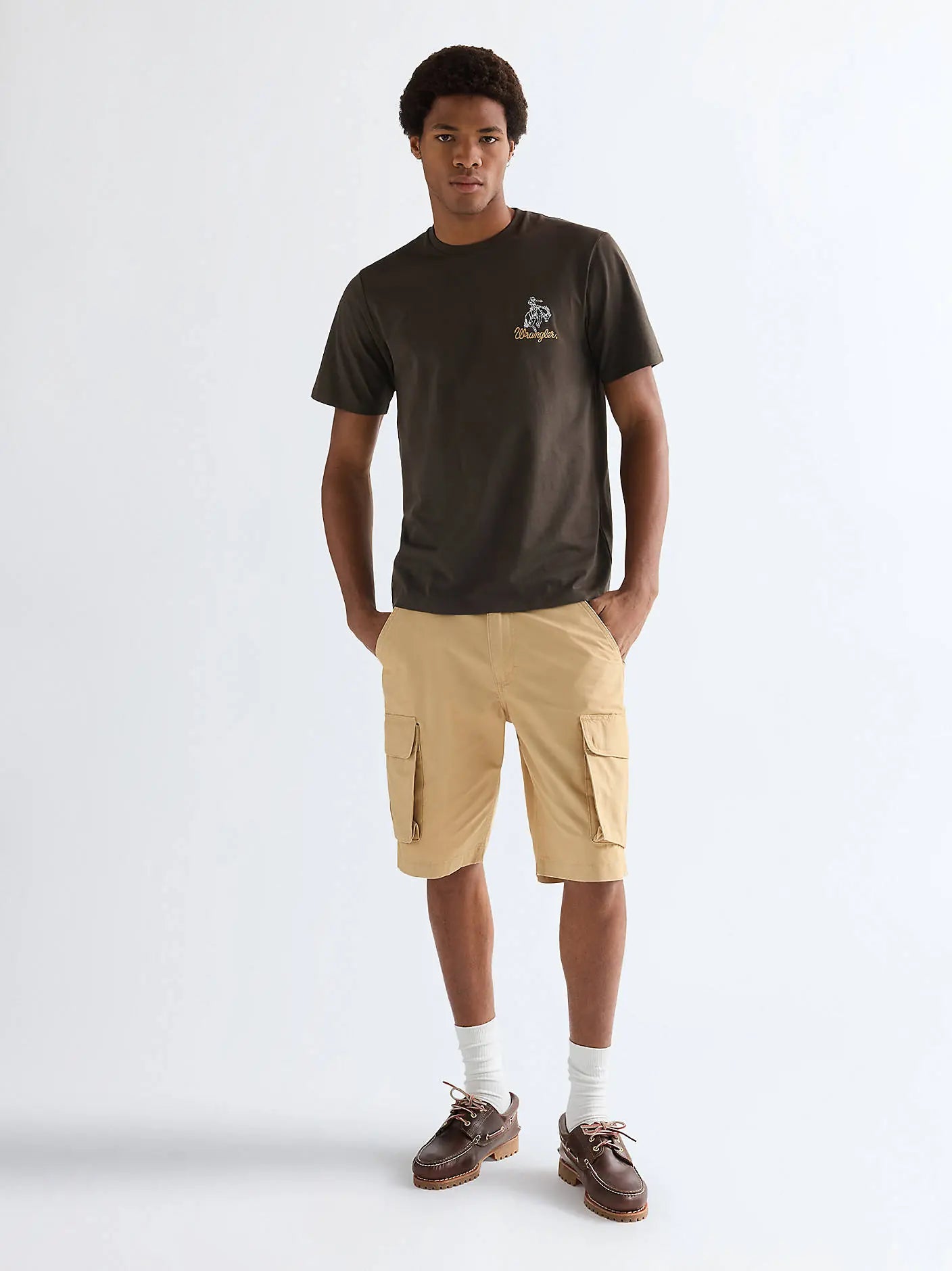 MESKA KOSZULKA WRANGLER EMBROIDERY TEE WREN 112377991