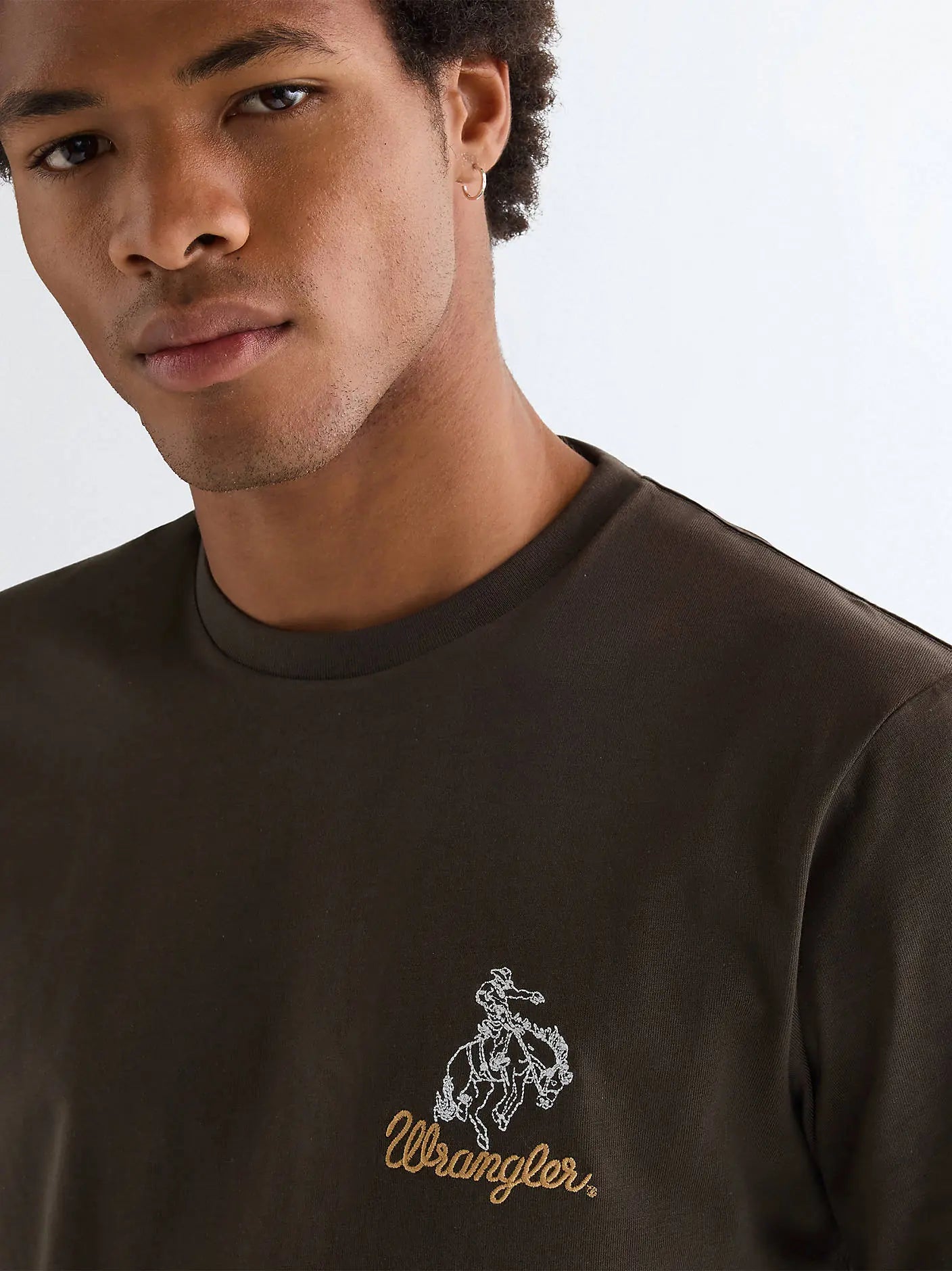 MESKA KOSZULKA WRANGLER EMBROIDERY TEE WREN 112377991