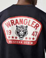 Męska Koszulka Wrangler Graphic Tee Black 112362793