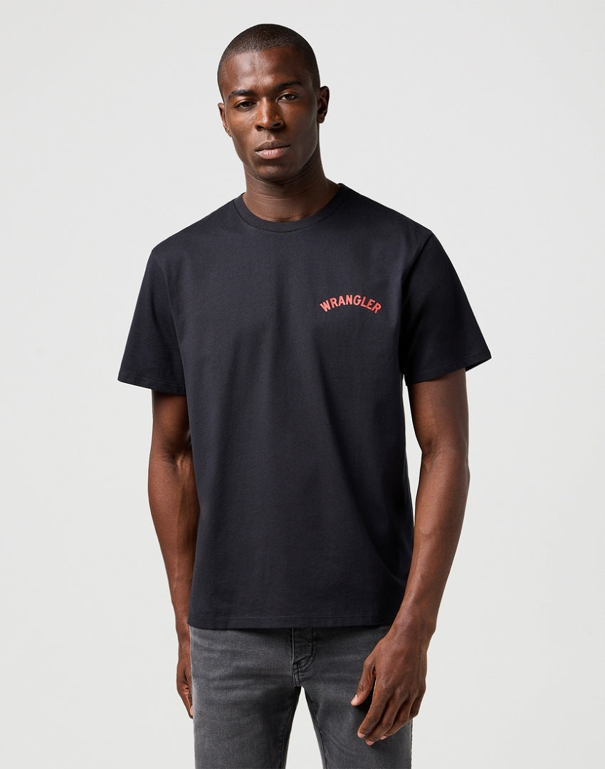 Męska Koszulka Wrangler Graphic Tee Black 112362793