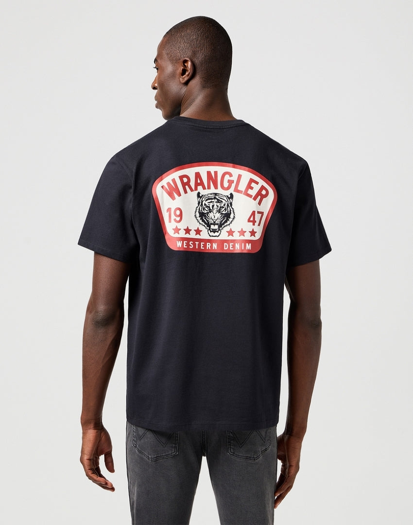 Męska Koszulka Wrangler Graphic Tee Black 112362793