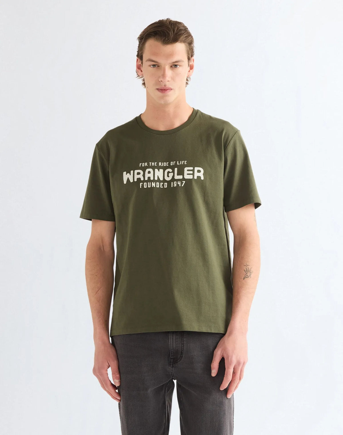 MĘSKA KOSZULKA WRANGLER GRAPHIC TEE DEEP DEPTHS 112387012