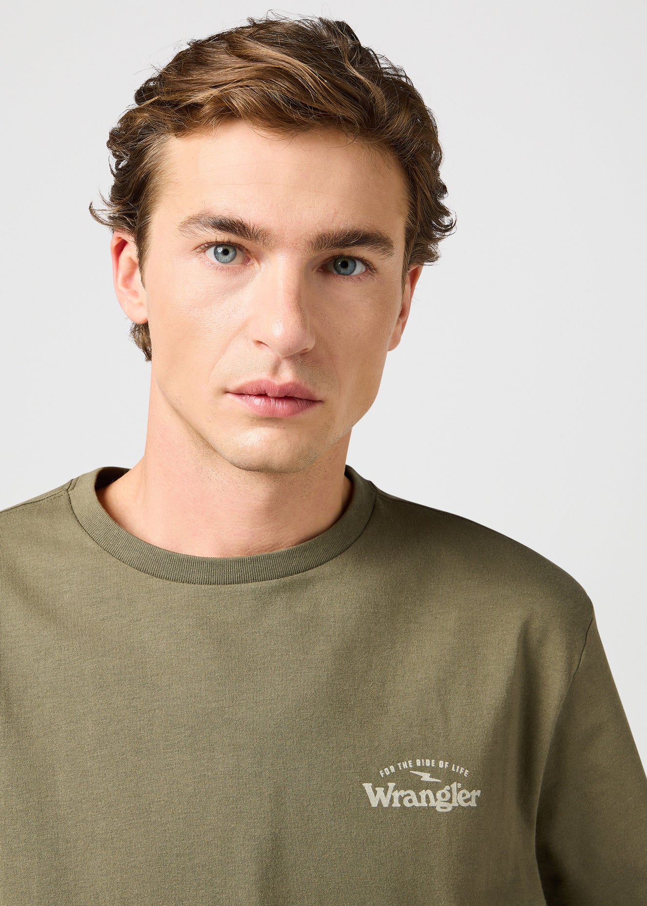 Meska Koszulka Wrangler Graphic Tee Dusty Olive 112362368