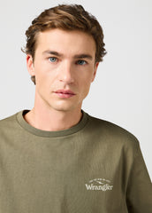 Meska Koszulka Wrangler Graphic Tee Dusty Olive 112362368