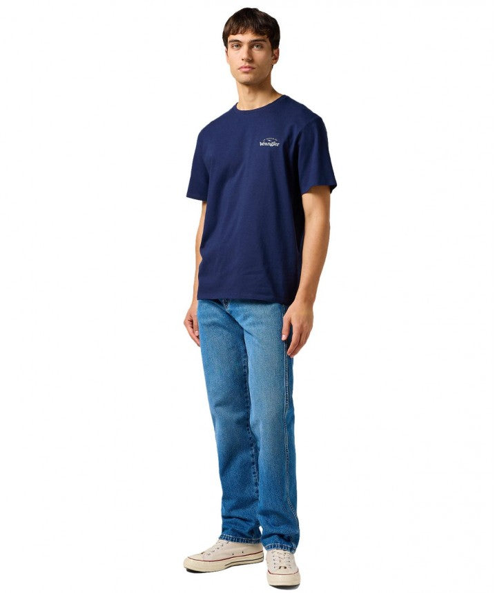 Meska Koszulka Wrangler Graphic Tee Navy 112362367