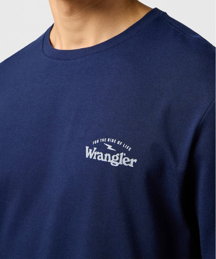 Meska Koszulka Wrangler Graphic Tee Navy 112362367