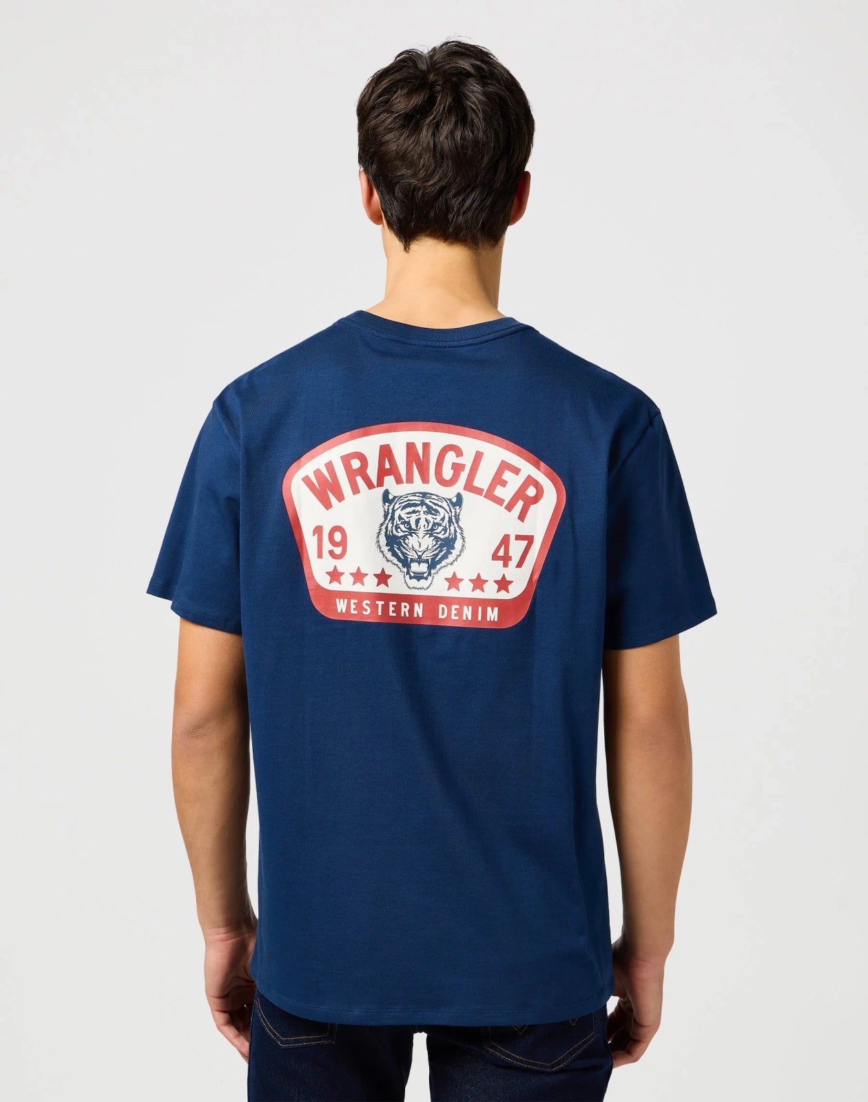Męska Koszulka Wrangler Graphic Tee Navy 112362806