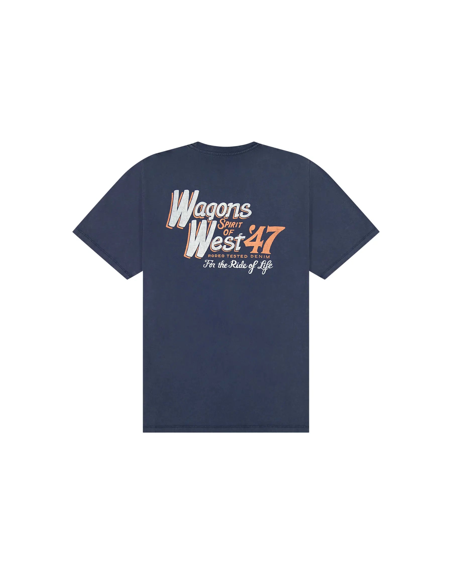 MESKA KOSZULKA WRANGLER GRAPHIC TEE NAVY 112377995