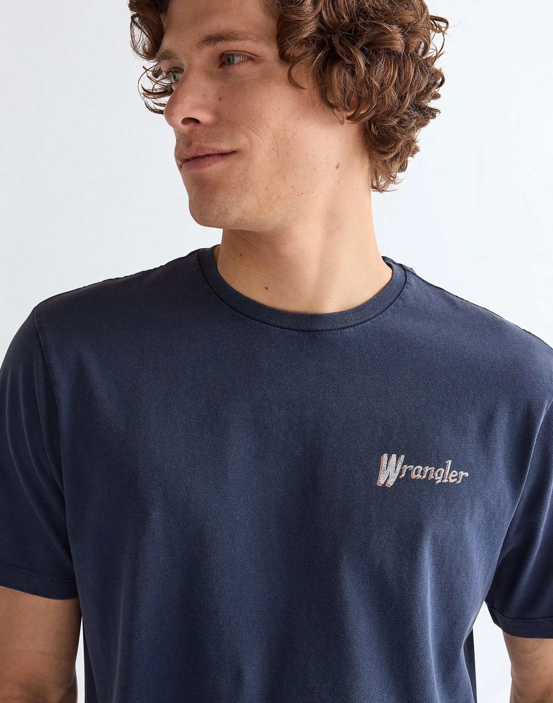 MESKA KOSZULKA WRANGLER GRAPHIC TEE NAVY 112377995