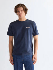 MESKA KOSZULKA WRANGLER GRAPHIC TEE NAVY 112377995