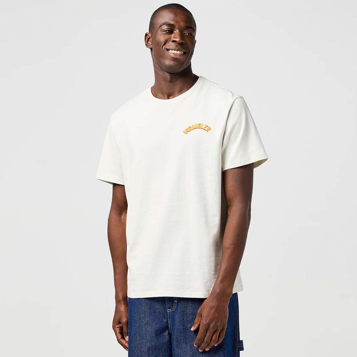 Męska Koszulka Wrangler Graphic Tee Vintage White 112362797