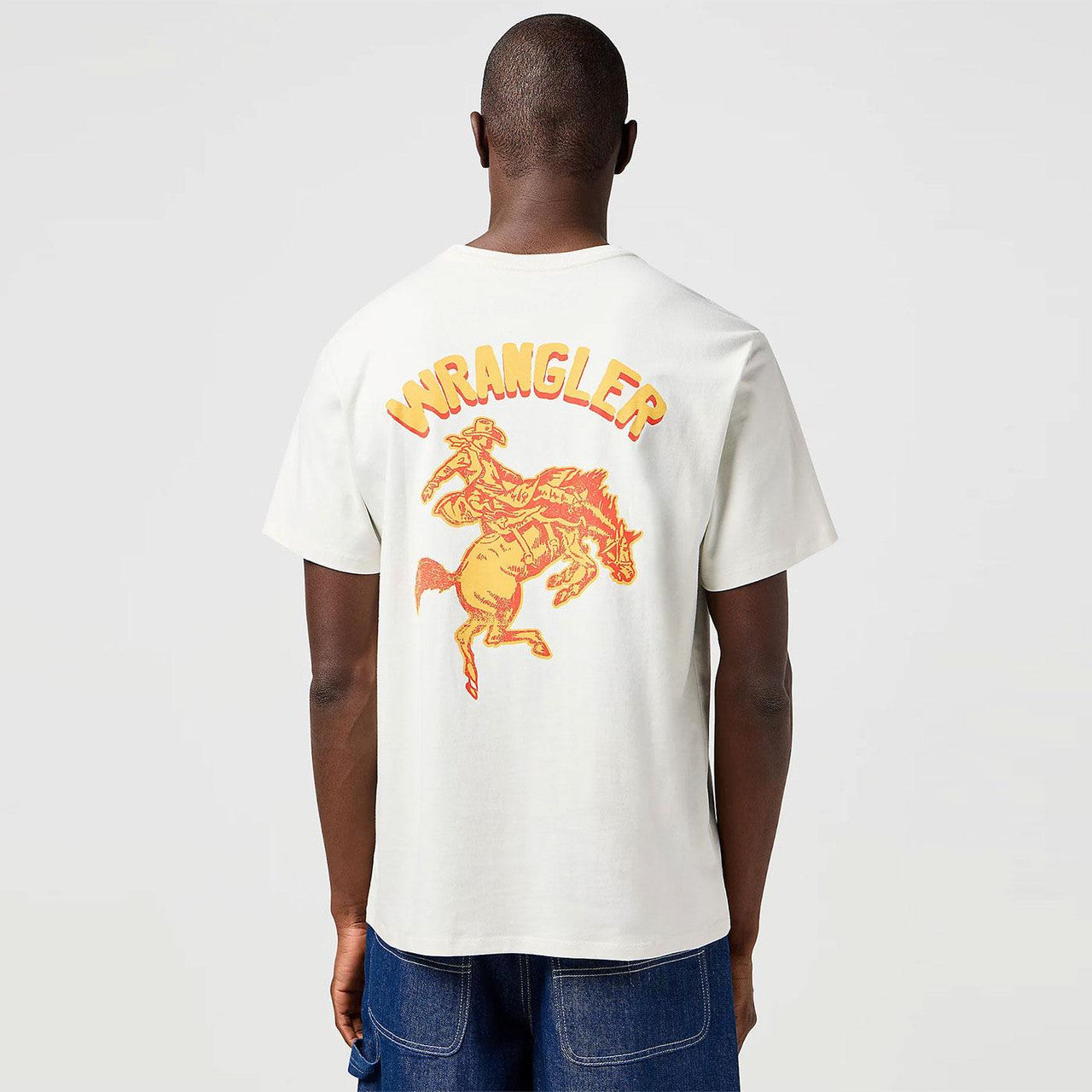 Męska Koszulka Wrangler Graphic Tee Vintage White 112362797