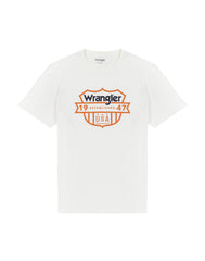 Męska Koszulka Wrangler Graphic Tee Worn White 112330884