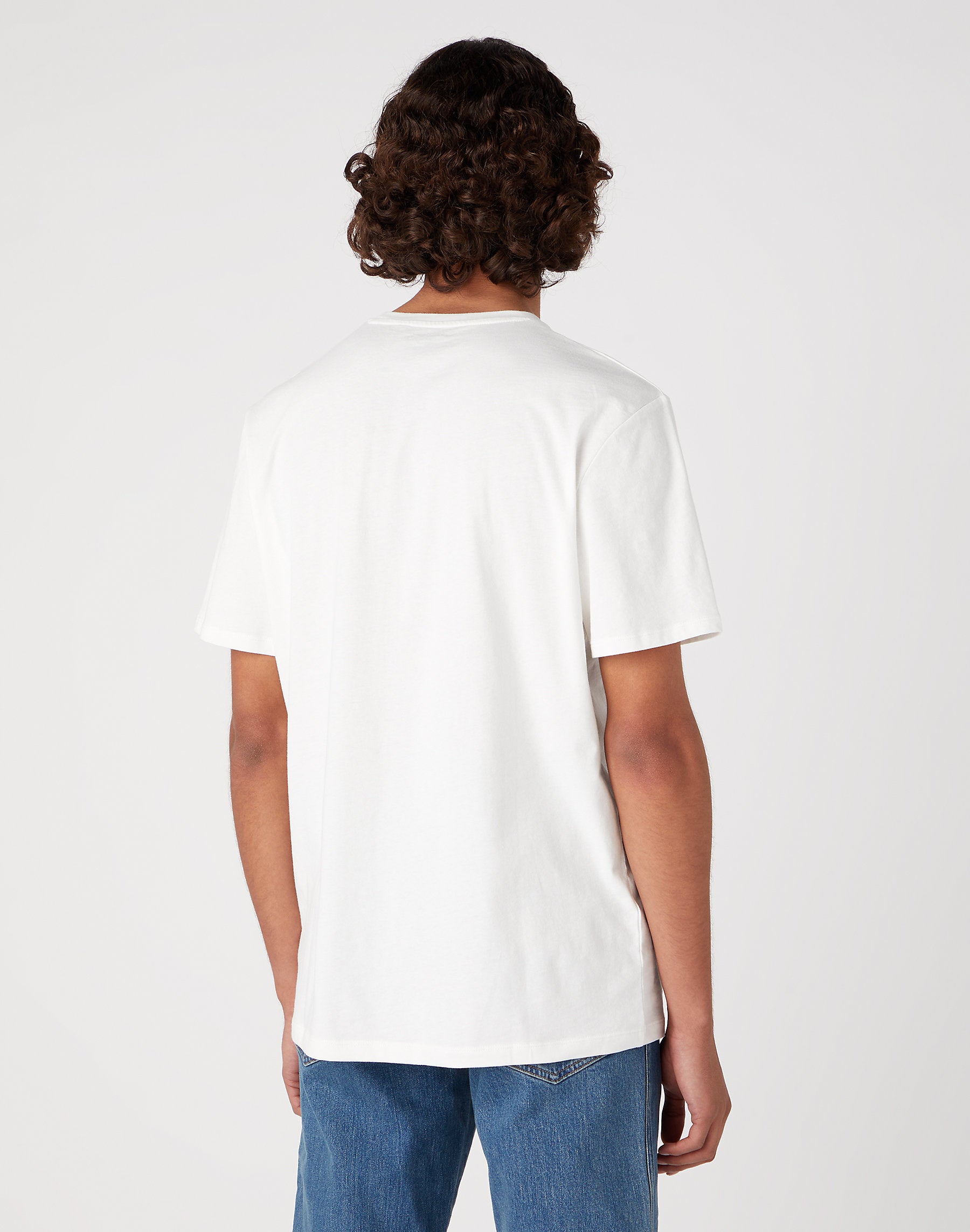 Męska Koszulka Wrangler Graphic Tee Worn White 112330884